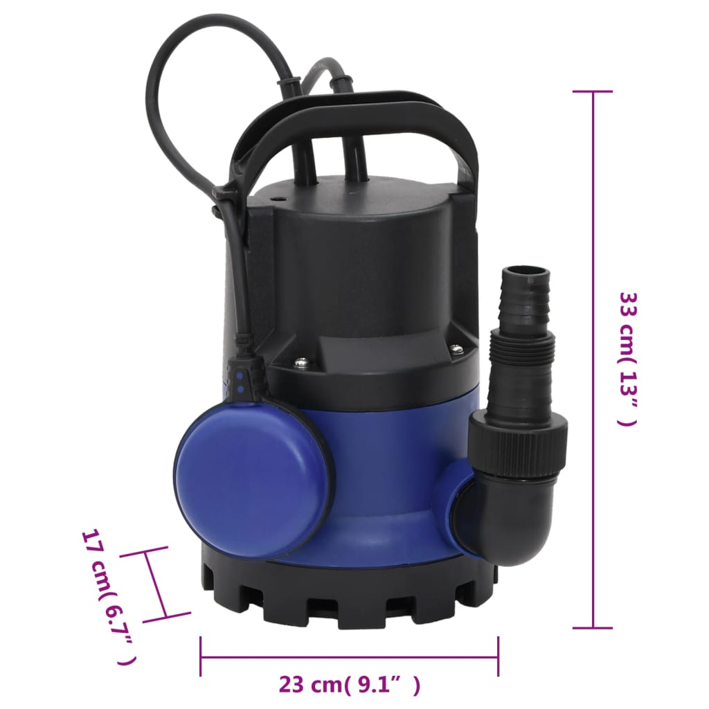 Pompe submersible électrique 400 W pour eaux usées de jardin
