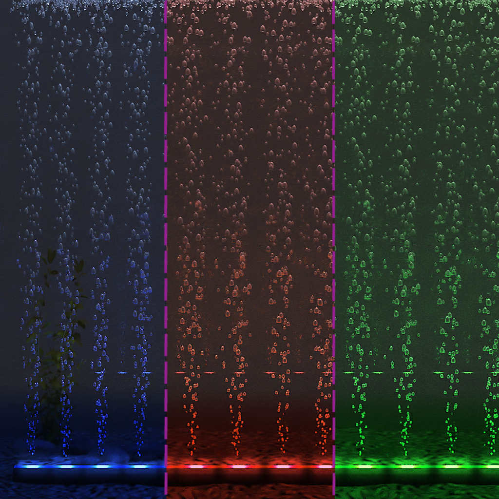 LED Aquarium-Leuchte Bubble Lampe RGB 71 cm