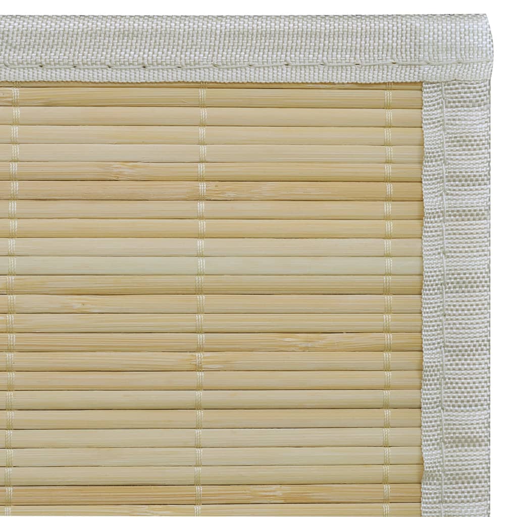 Tapis Bambou Naturel Rectangulaire 80x300 cm