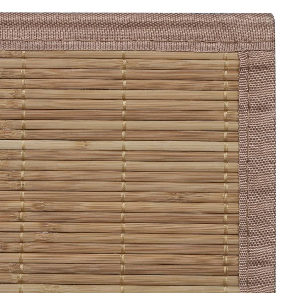 Tapis bambou marron rectangulaire 120x180 cm