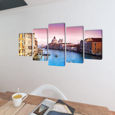 Lot de décorations murales Venise 200 x 100 cm