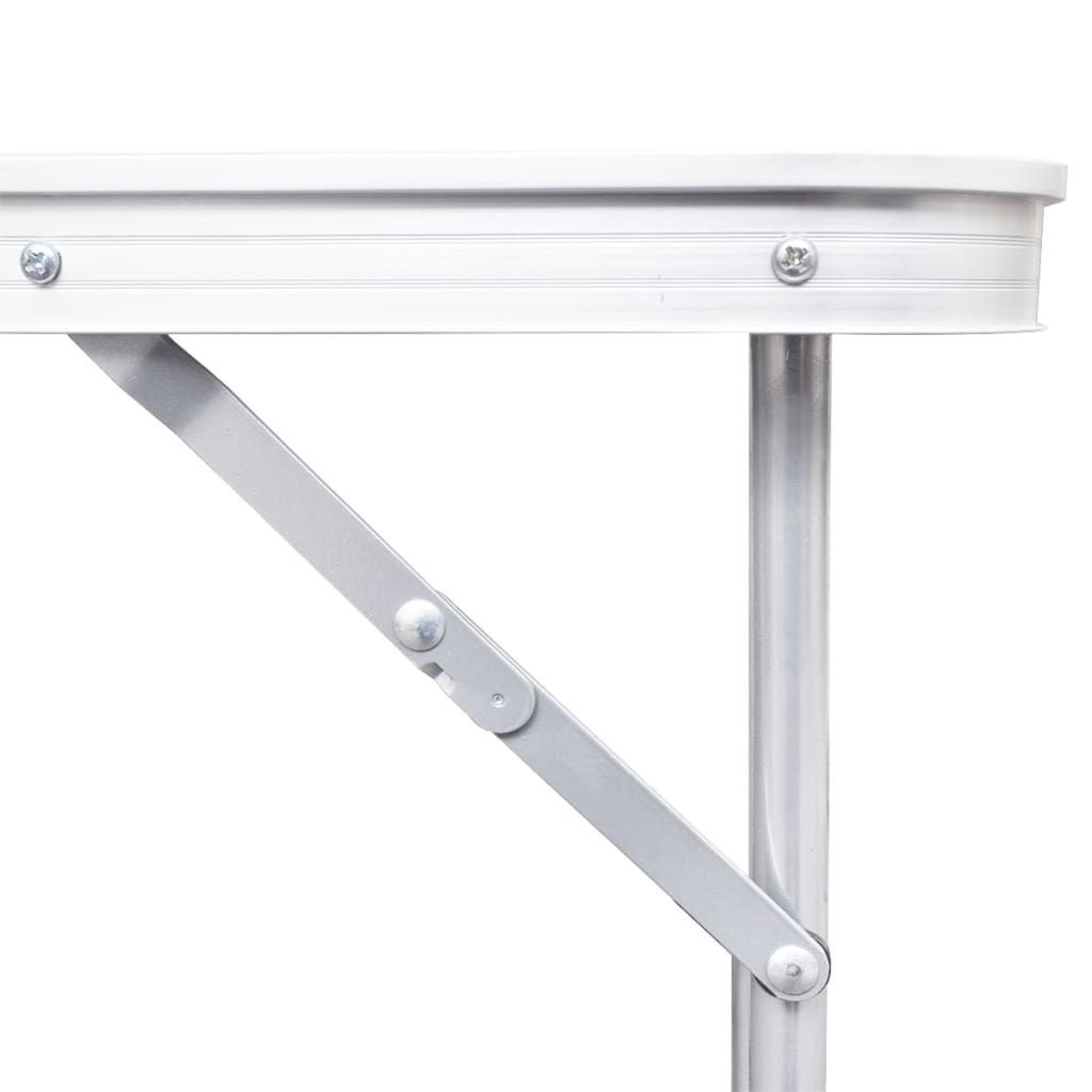 Campingtisch zusammenklappbar mit Metallrahmen 80 x 60 cm