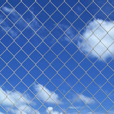 vidaXL Maschendrahtzaun mit Pfosten Stahl Verzinkt 15x1,25 m Silbern