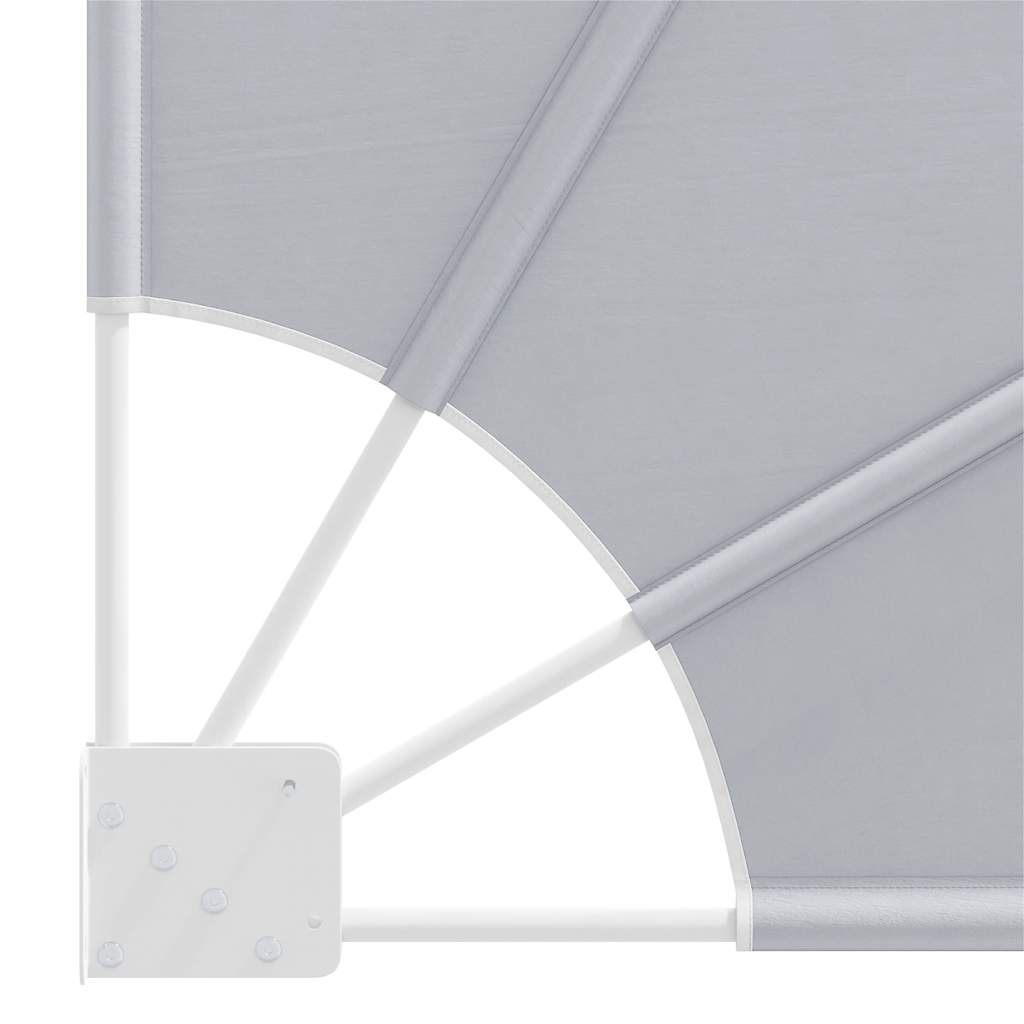 Faltbarer Balkonfächer Grau 210×210 cm