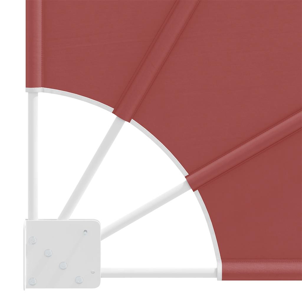 Faltbarer Balkonfächer Terracotta-Rot 210×210 cm