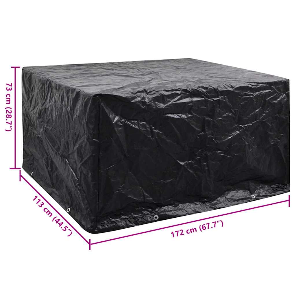 Gartenmöbel-Abdeckung 8 Ösen 172x113x73 cm