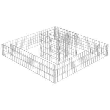 vidaXL Jardinière gabion Treillis métallique galvanisé