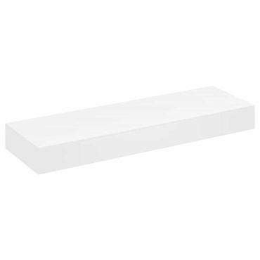 vidaXL Wandregal mit Schublade MDF Weiß