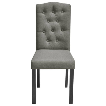 vidaXL Chaises de salle à manger 6 pcs Tissu gris