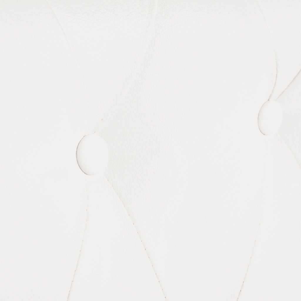 Chesterfield-Sofas 2-Sitzer und 3-Sitzer Kunstleder Weiß