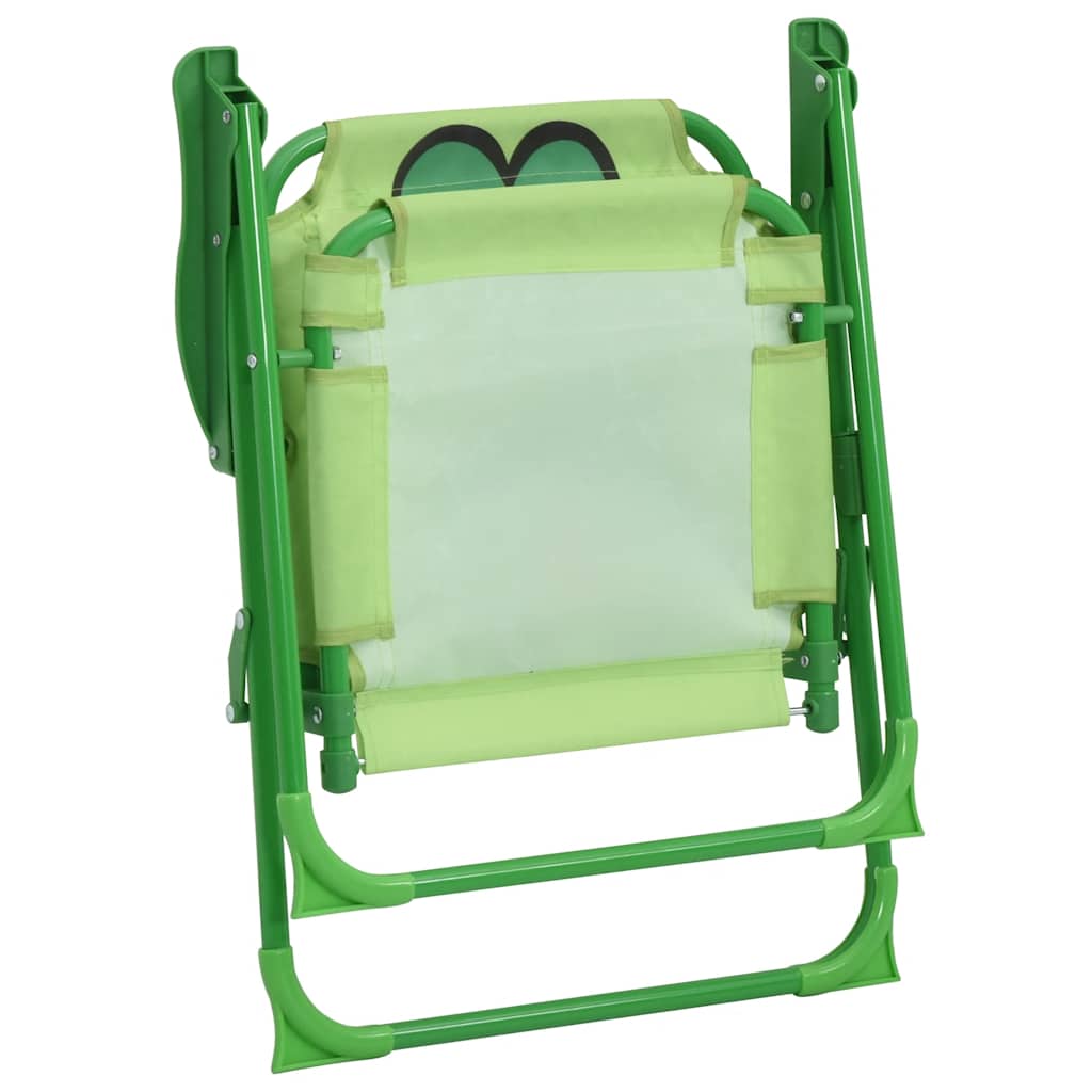 3-tlg. Garten-Bistro-Set für Kinder mit Sonnenschirm Grün