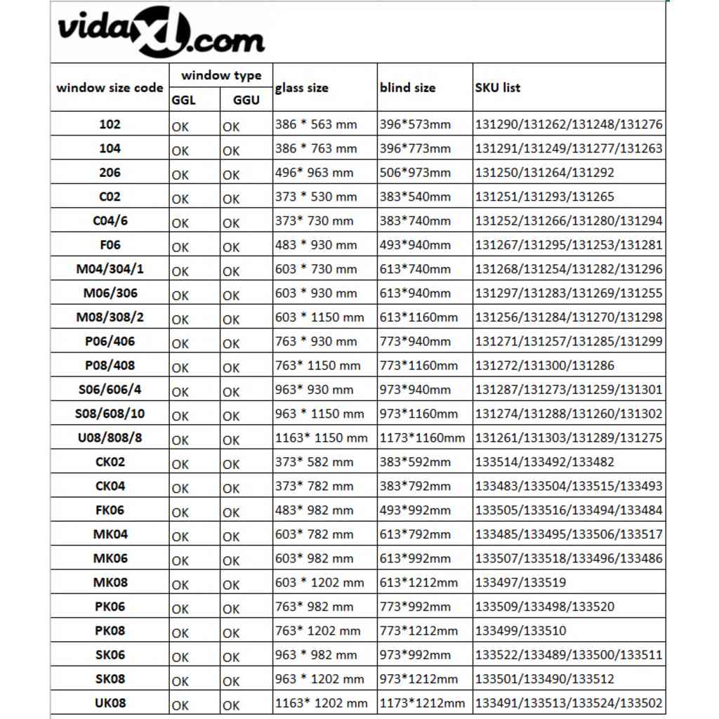 vidaXL Verdunkelungsrollo Weiß 102
