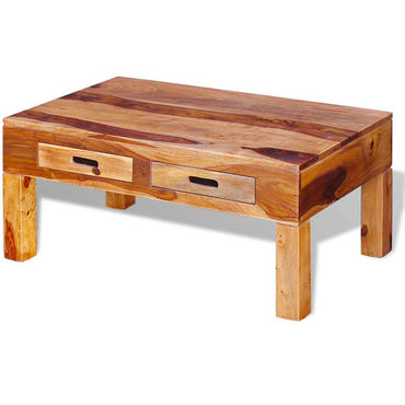 vidaXL Table basse en bois d'acacia massif
