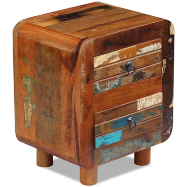 vidaXL Table de chevet en bois de récupération massif 43 x 33 x 51 cm