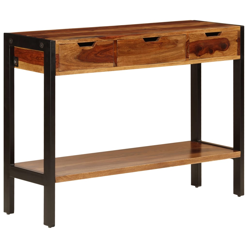 vidaXL Sideboard mit 3 Schubladen 110x35x75 cm Massivholz Akazie