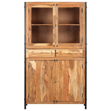 vidaXL Highboard 100 x 40 x 175 cm Massivholz Akazie