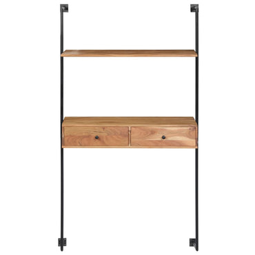 vidaXL Wandschreibtisch 90x40x170 cm Massivholz Akazie