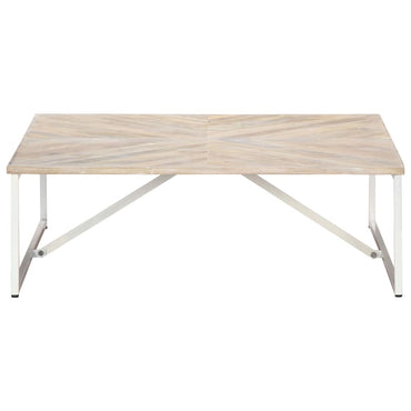 vidaXL Table basse 110x110x36 cm Bois de manguier massif