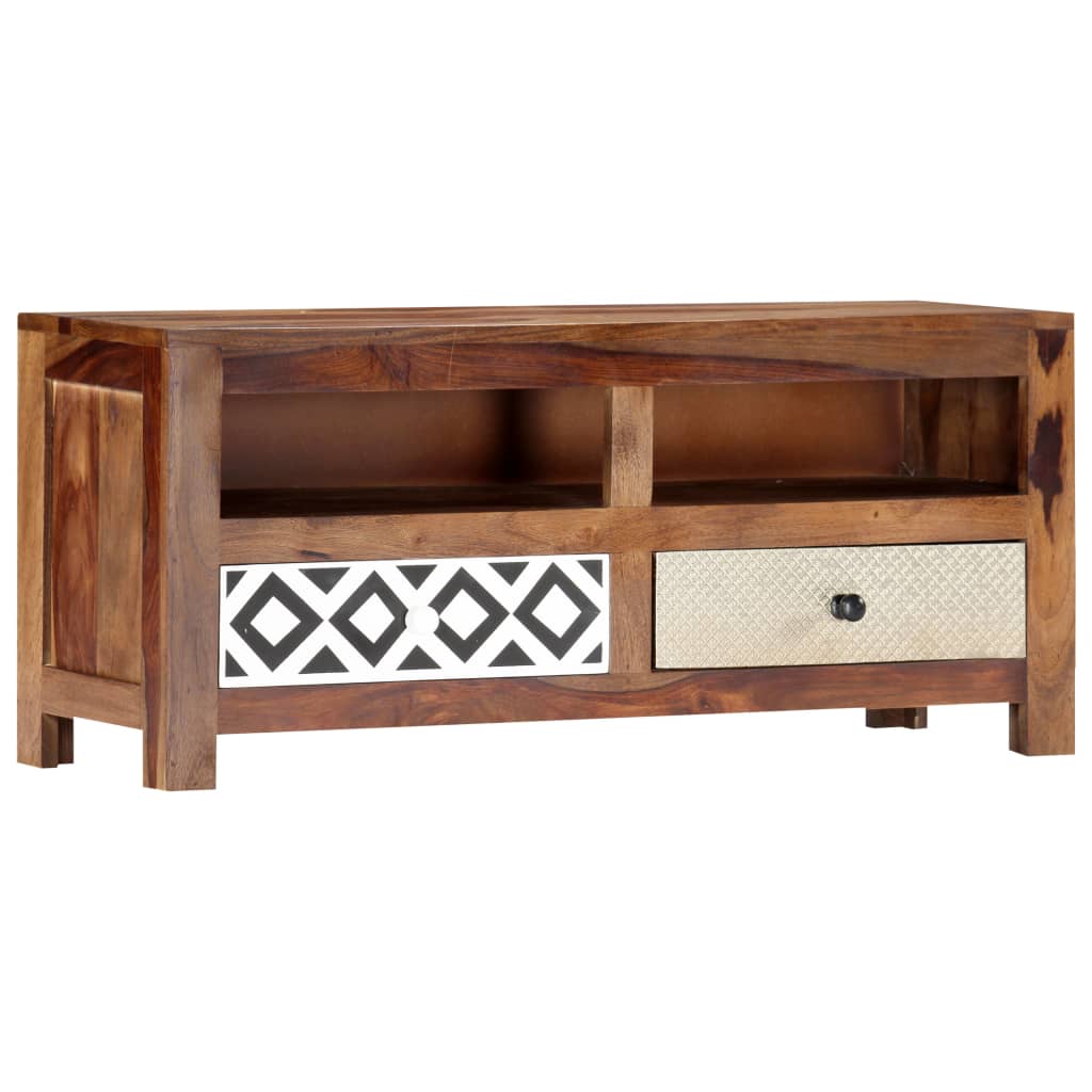 vidaXL Meuble TV 90x30x40 cm Bois d'acacia massif