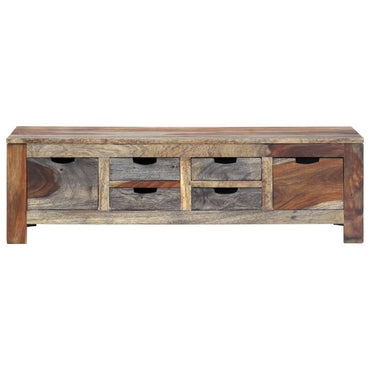vidaXL Table basse gris 100x50x30 cm bois d'acacia massif