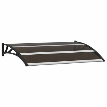 vidaXL Vordach Schwarz 120x75 cm PC