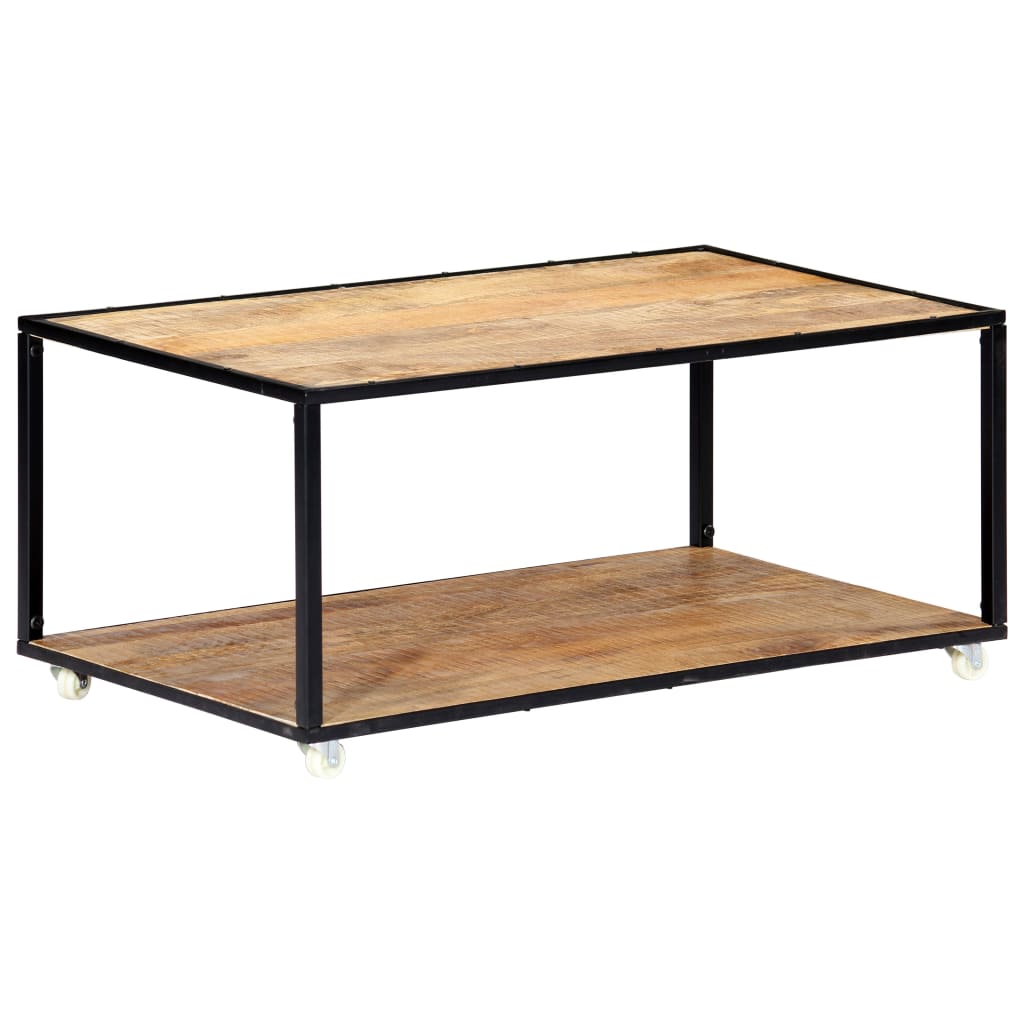 vidaXL Couchtisch 90x50x40 cm Altholz Massiv