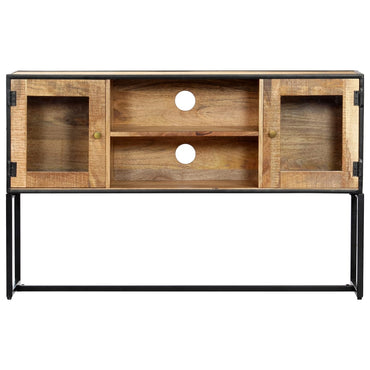 vidaXL Meuble TV 120x30x75 cm en bois de récupération massif