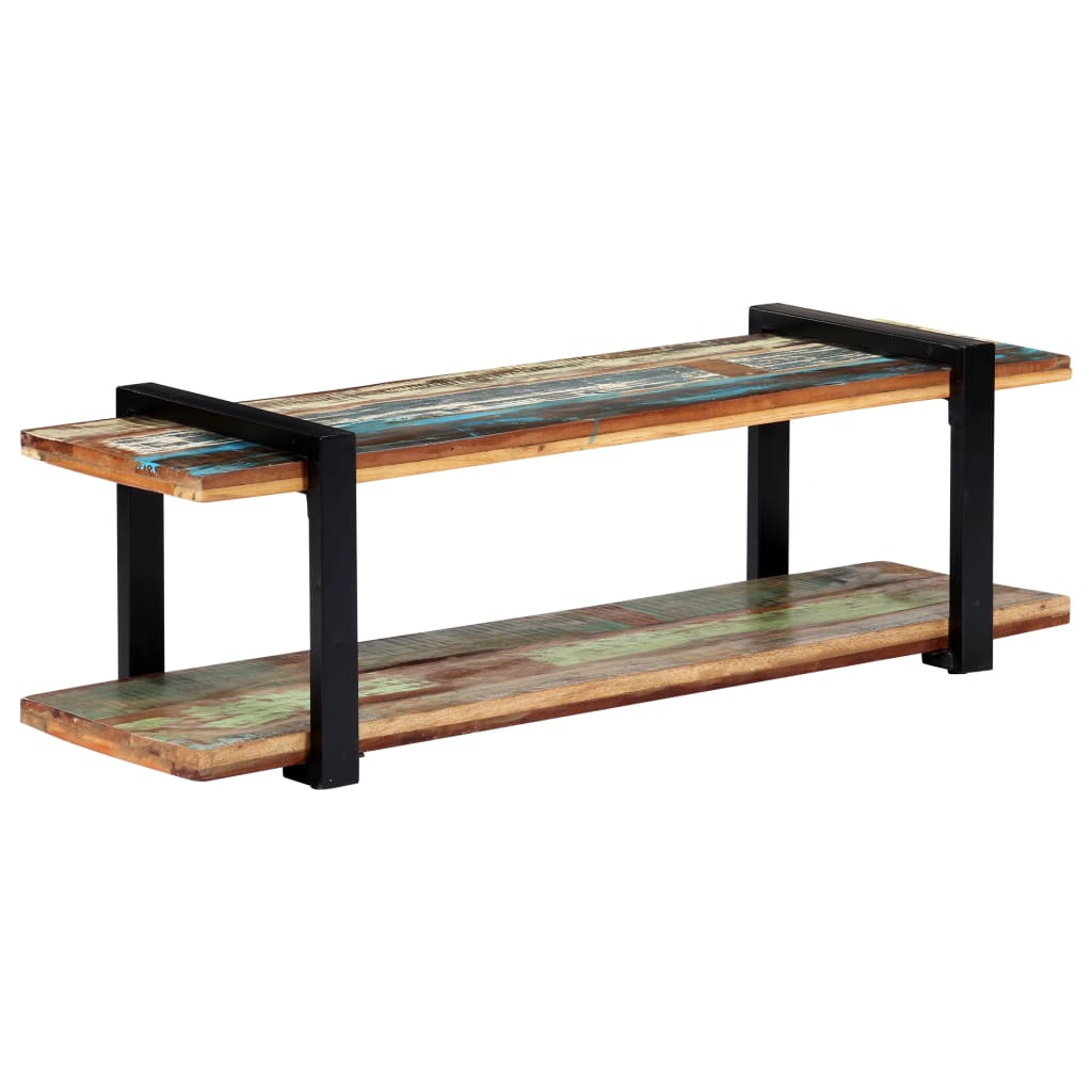 vidaXL Meuble TV 130x40x40 cm Bois de récupération massif