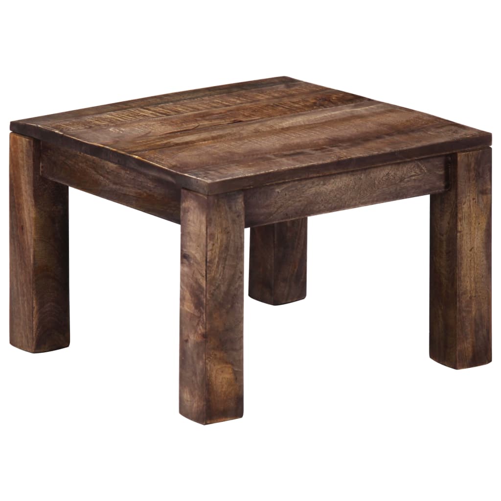 vidaXL Table basse 50×50×35 cm Bois de manguier massif
