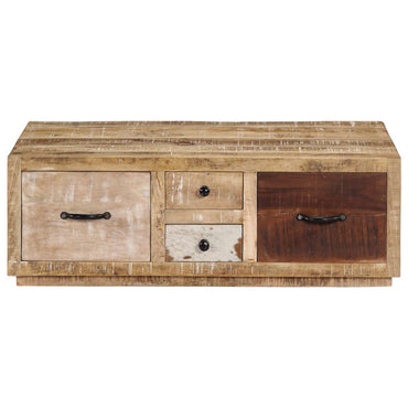 vidaXL Table basse 90x60x30 cm en bois de manguier massif