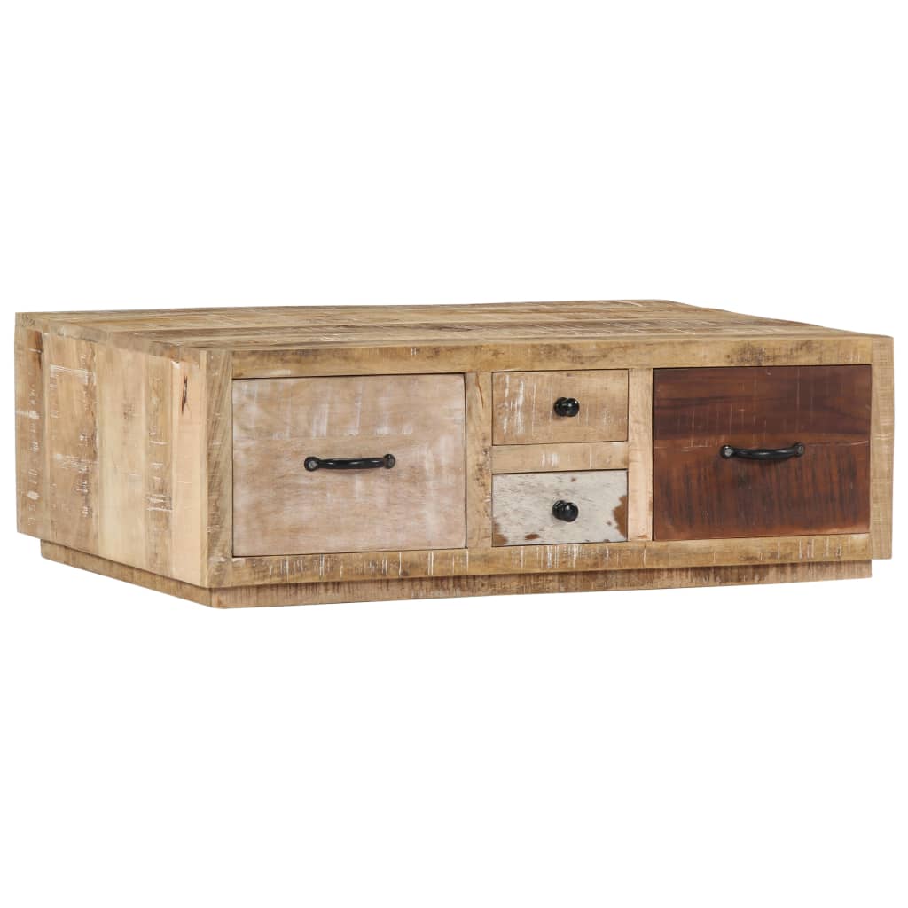 vidaXL Couchtisch 90x60x30 cm Massivholz Mango