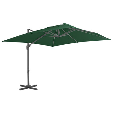 vidaXL Parasol avec support portable Vert