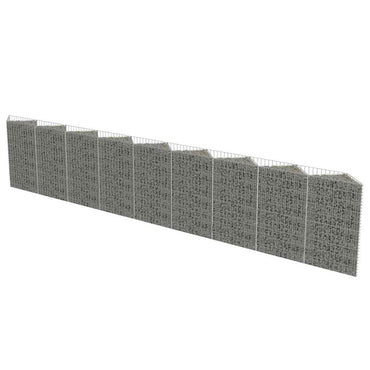 vidaXL Mur de gabions Acier galvanisé 630×30×100 cm