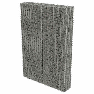 vidaXL Mur de gabions avec couvercle Acier galvanisé 100x20x150 cm