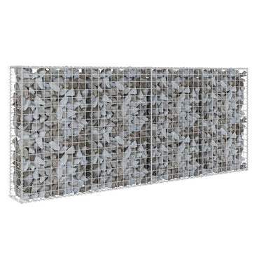 vidaXL Mur de gabion avec couvercle Acier galvanisé 200×20×85 cm