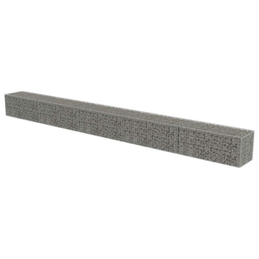 vidaXL Mur de gabions avec couvercle Acier galvanisé 600×50×50 cm