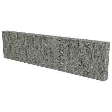 vidaXL Mur de gabions avec couvercle Acier galvanisé 600×30×150 cm