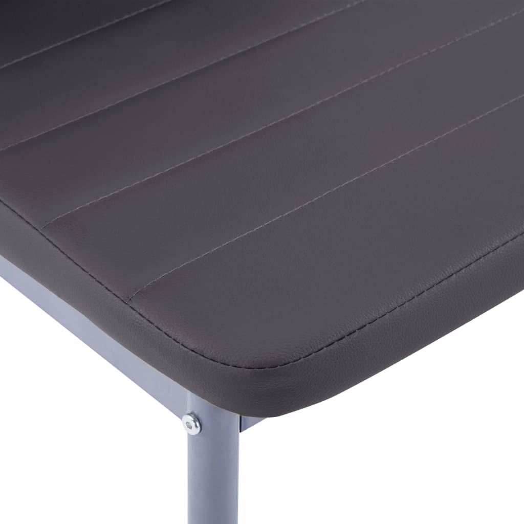 vidaXL Ensemble de salle à manger 5 pcs Gris