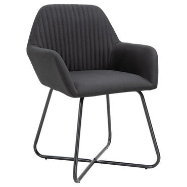 vidaXL Esszimmerstühle 2 Stk. Schwarz Stoff