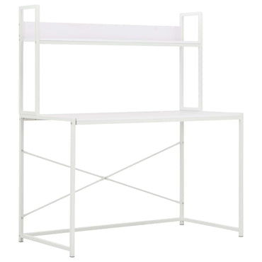 vidaXL Computertisch Weiß 120x60x138 cm