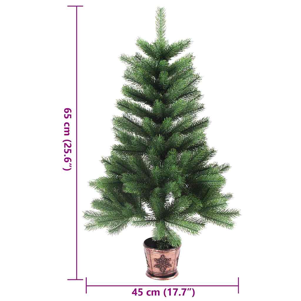 Künstlicher Weihnachtsbaum Naturgetreue Nadeln 65 cm Grün