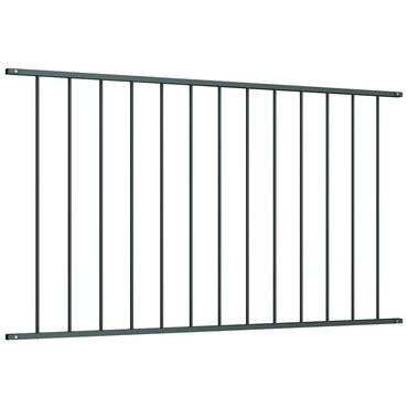 vidaXL Zaunelement Pulverbeschichteter Stahl 1,63x0,75 m Anthrazit