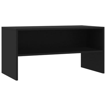 vidaXL Meuble TV Noir 80x40x40 cm Bois d'ingénierie