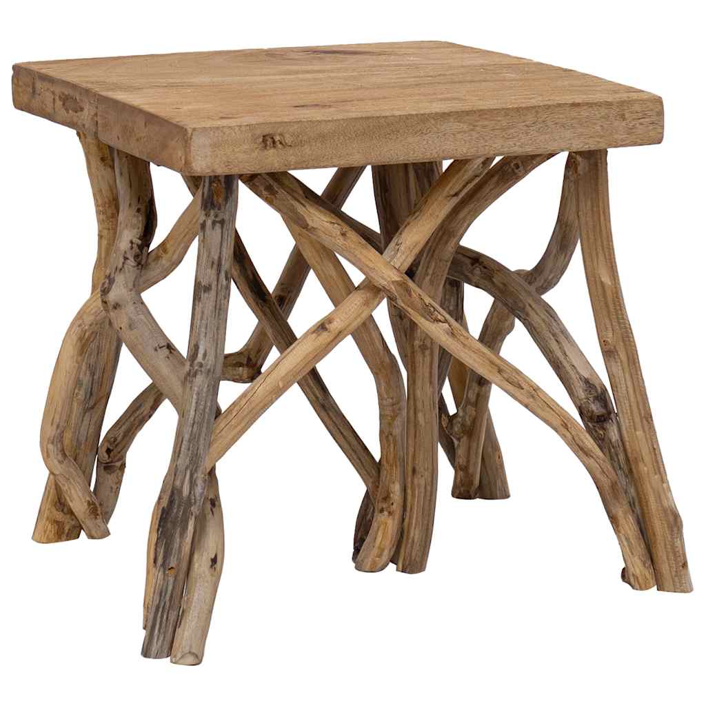 vidaXL Couchtisch aus Rundholz 40x40x40 cm Massivholz