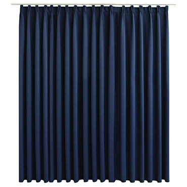 vidaXL Rideau occultant avec crochets Bleu 290 x 245 cm
