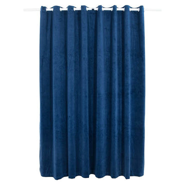 vidaXL Rideau occultant avec œillets métalliques Smat Bleu foncé 290x245 cm