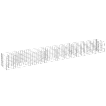 vidaXL Gabionen-Hochbeet Verzinkter Stahl 270 x 30 x 30 cm