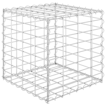 vidaXL Würfel-Gabionen-Hochbeet Stahldraht 40x40x40 cm