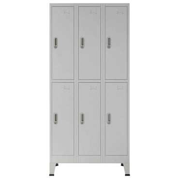 vidaXL Schließfachschrank Grau 45 x 90 x 180 cm