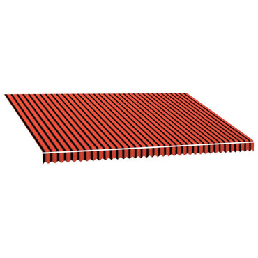 vidaXL Markisenbespannung Canvas Orange & Braun 500x300 cm